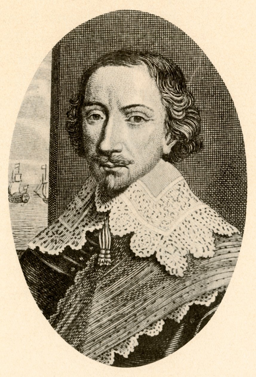 Vandyke yakalı İngiliz zırhlı Sir John Pennington