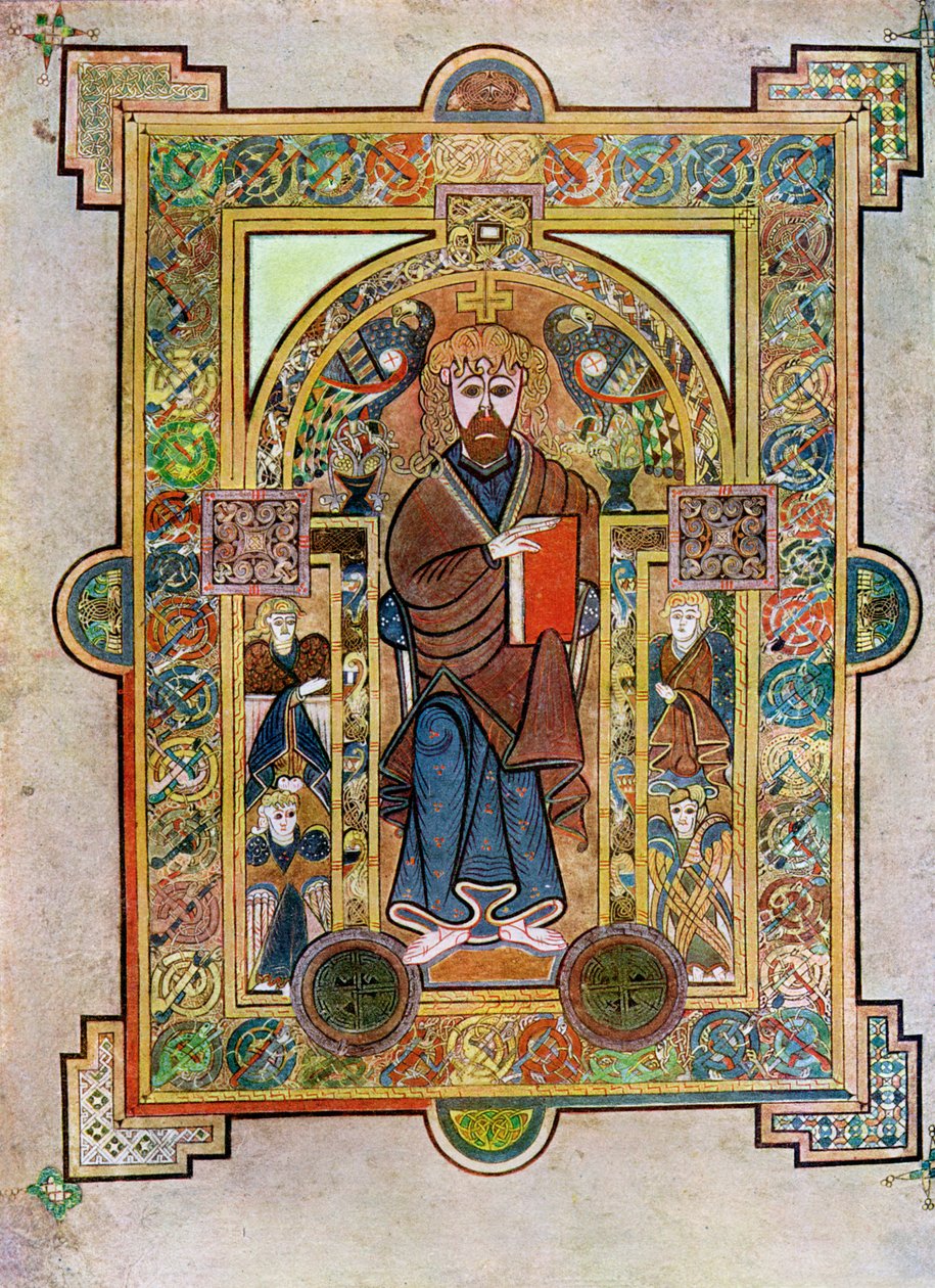 St Mark veya St Luke portresi, MS 800, 20. yüzyıl by Unbekannt