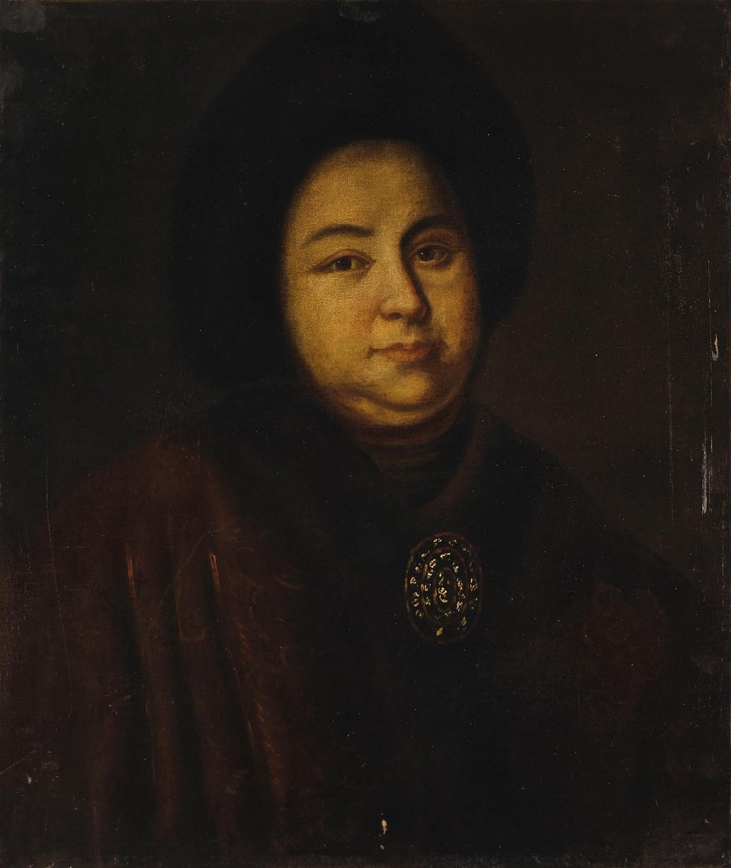 Rus Çarı I. Petro'nun karısı Tsarina Evdokiya Feodorovna Lopukhina 1669-1731'in portresi, 1 by Unbekannt