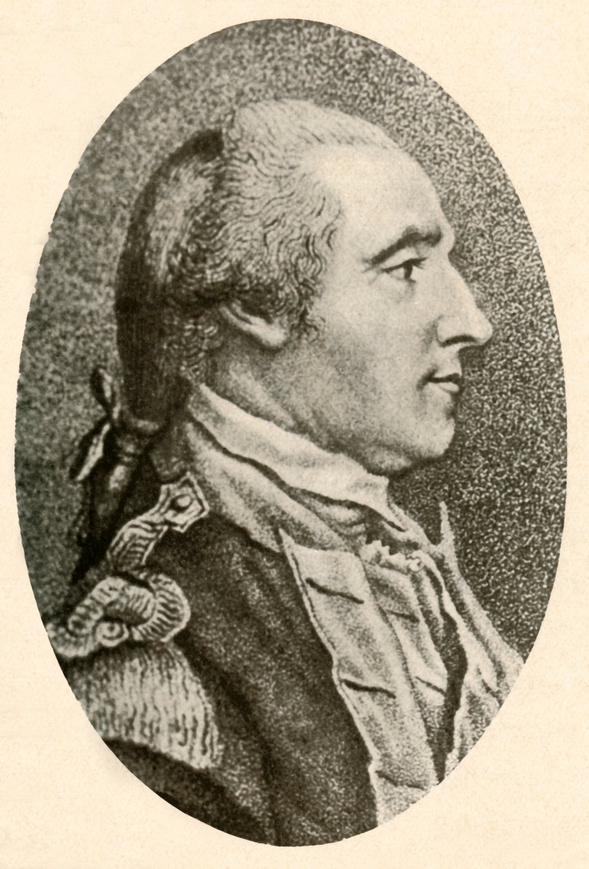 Domuz kuyruğu kuyruğunda saçları gösteren, hayattan çekilmiş Washington portresi, c1770, 1937. by Unbekannt