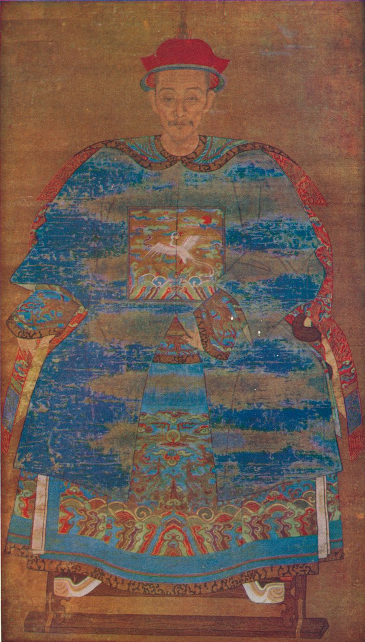 Bir Mançu Devlet Adamının Portresi, c17. yüzyıl by Unbekannt