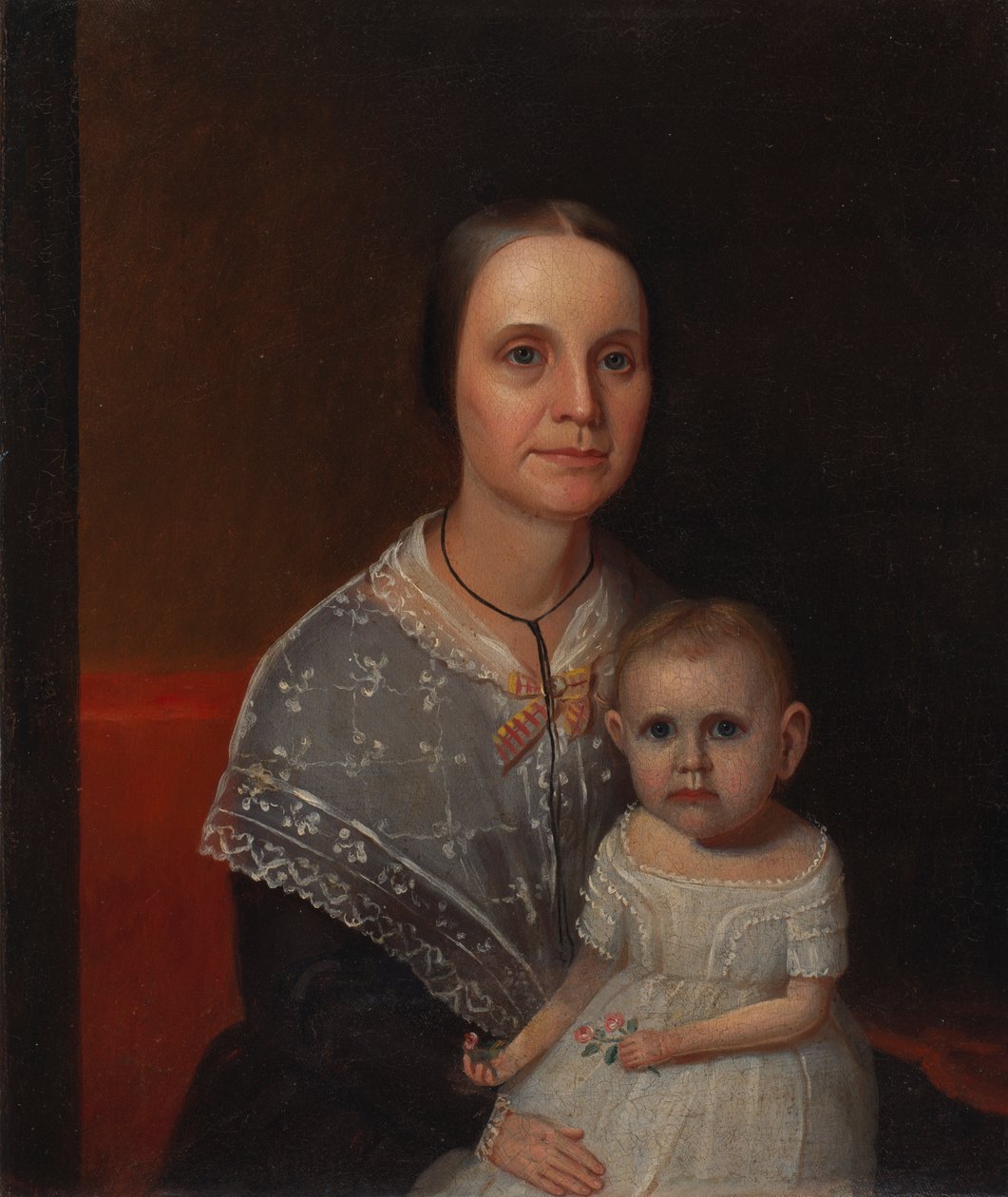 Bir Anne ve Çocuğun Portresi, ca. 1850. by Unbekannt