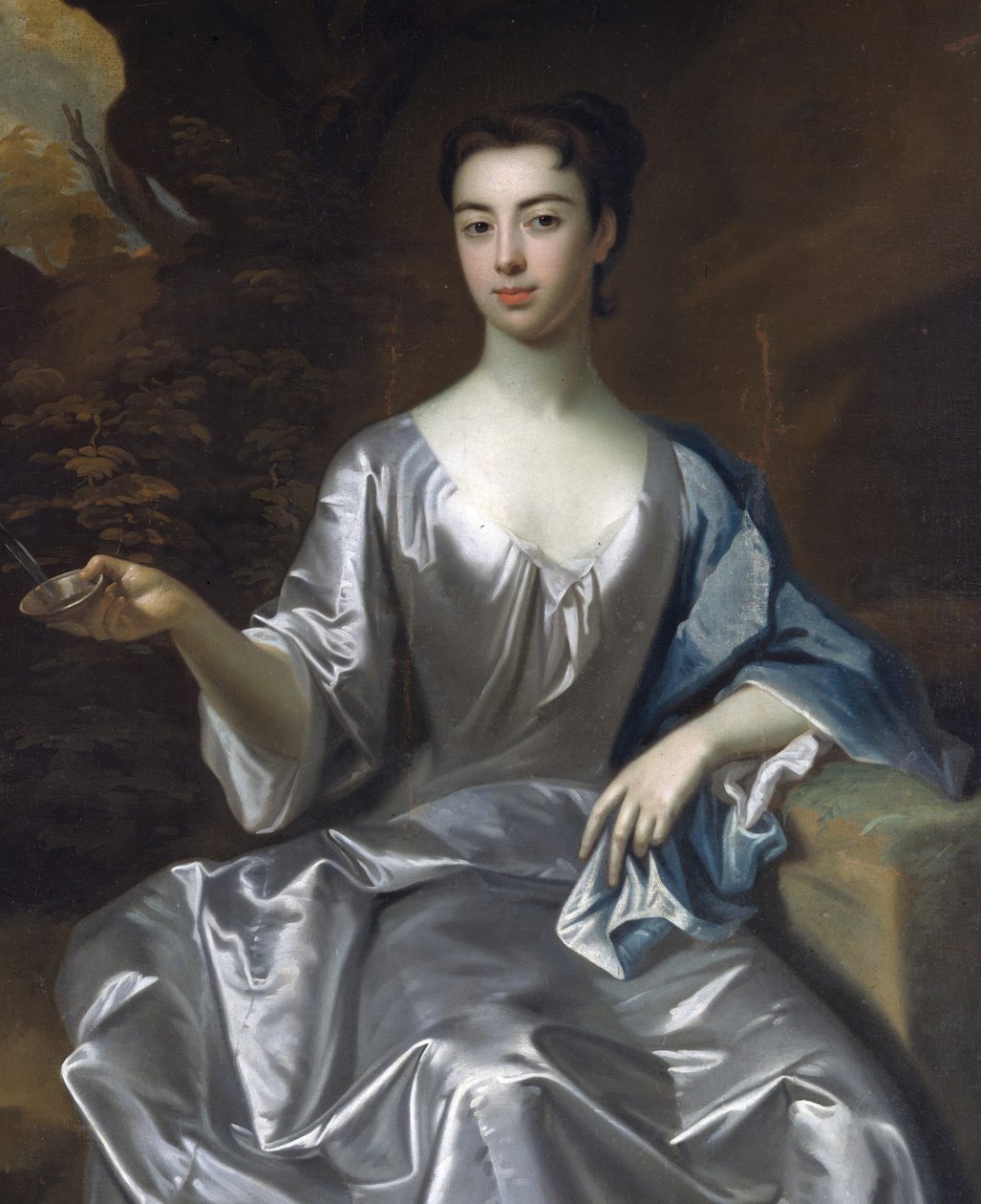 Maria Taylor Byrd Adında Bir Kadının Portresi, 1700-1725. by Unbekannt