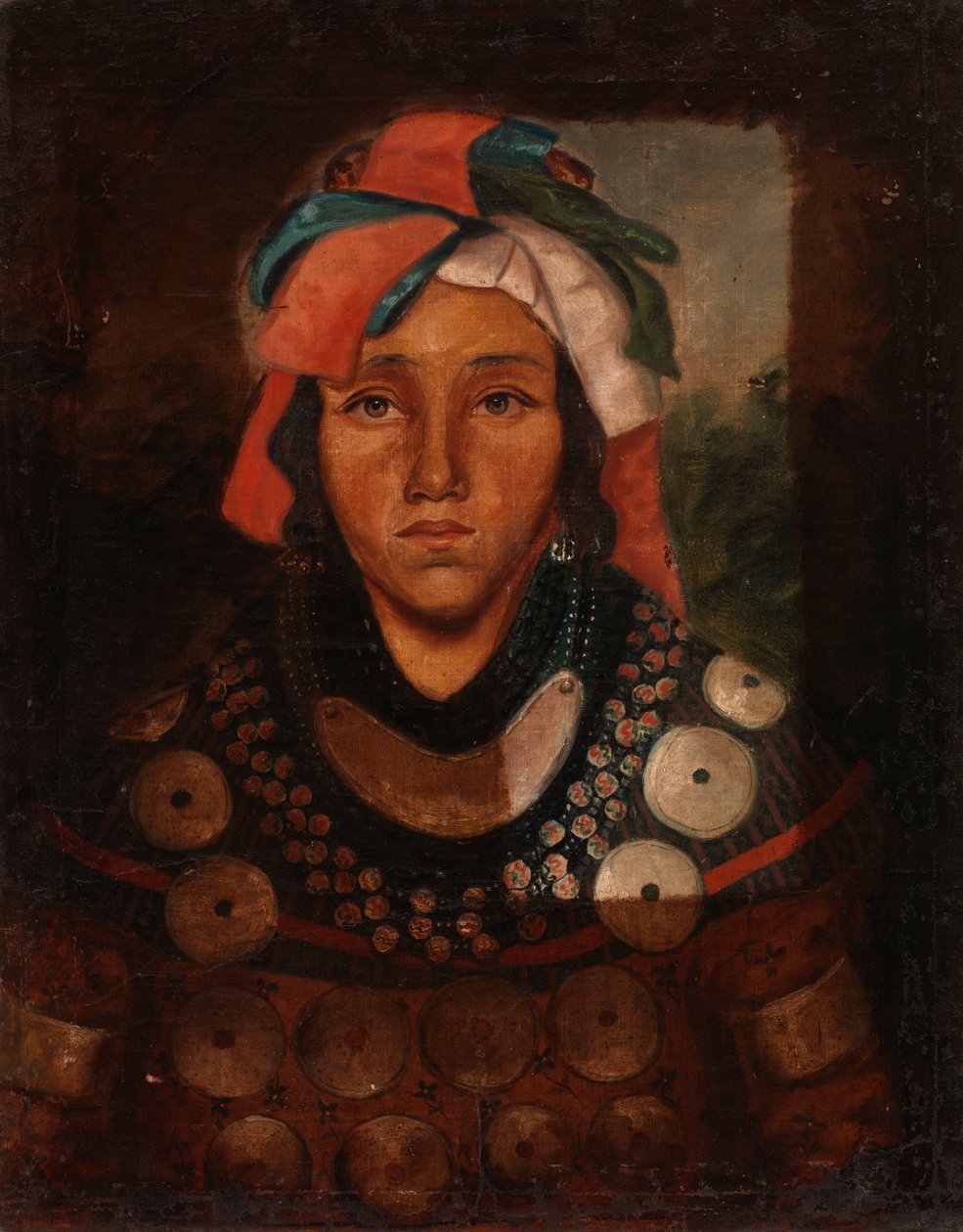 Genç Bir Adamın Portresi Seminole Indian, yaklaşık. 1841-1845. by Unbekannt