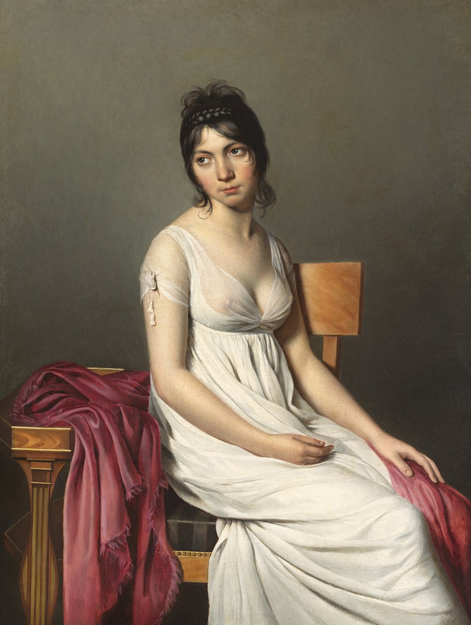 Beyazlı Genç Bir Kadının Portresi, c. 1798. by Unbekannt
