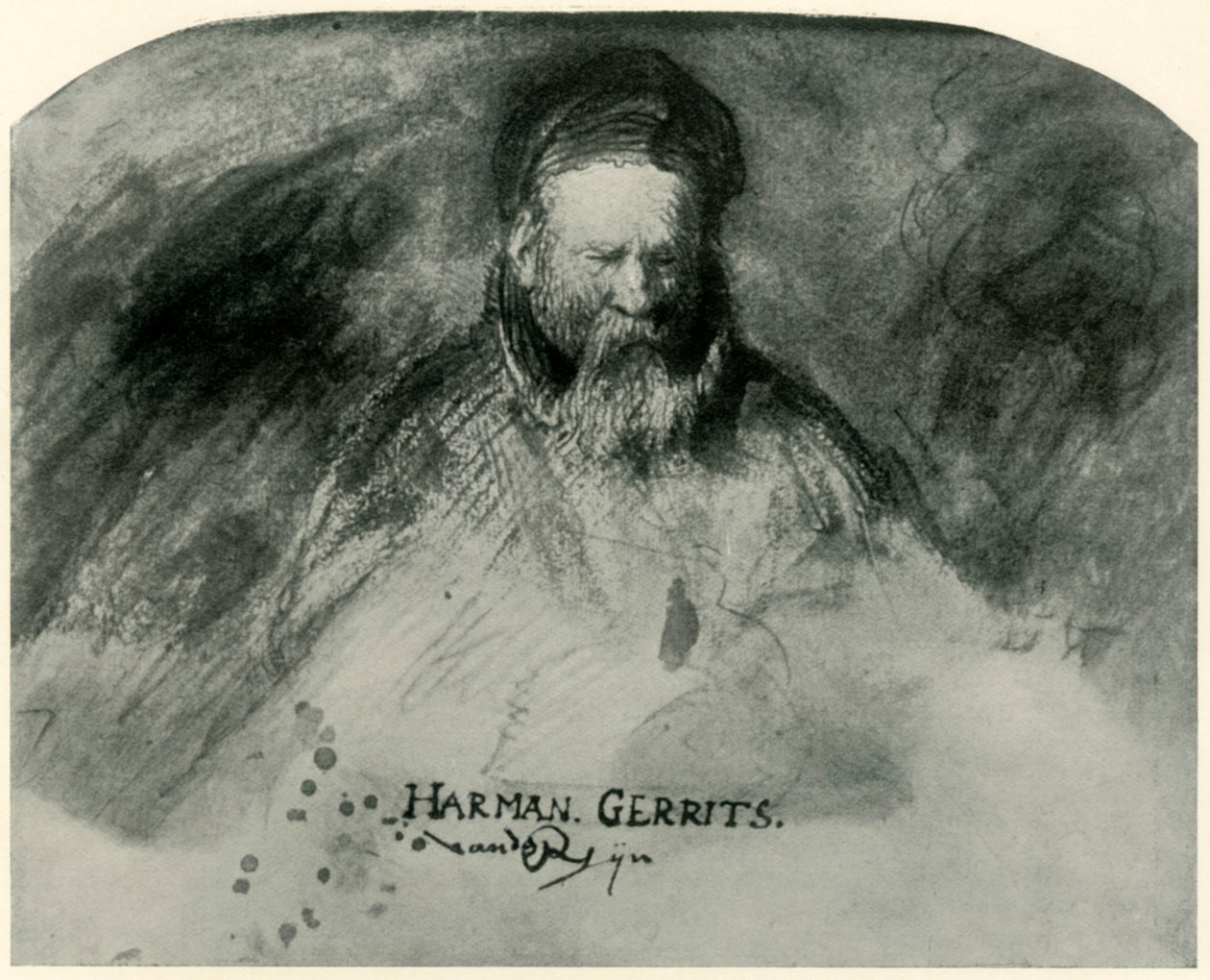 Yaşlı bir Rembrandt babasının portresi, 1625-1630, 1906. by Unbekannt