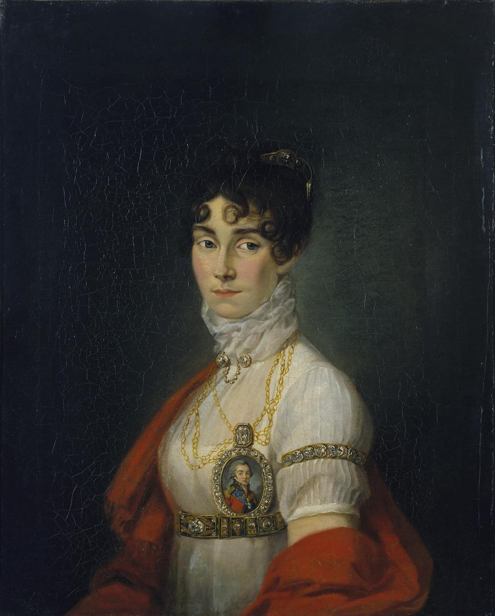 Aktris ve Şarkıcının Portresi, Kontes Praskovya Sheremetyeva Zhemchugova 1768-1803, Erken by Unbekannt