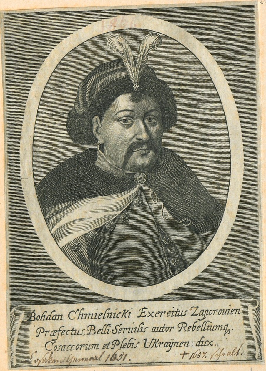 Ukrayna Kazak Hetman portresi Bohdan Khmelnytsky 1595-1657 by Unbekannt