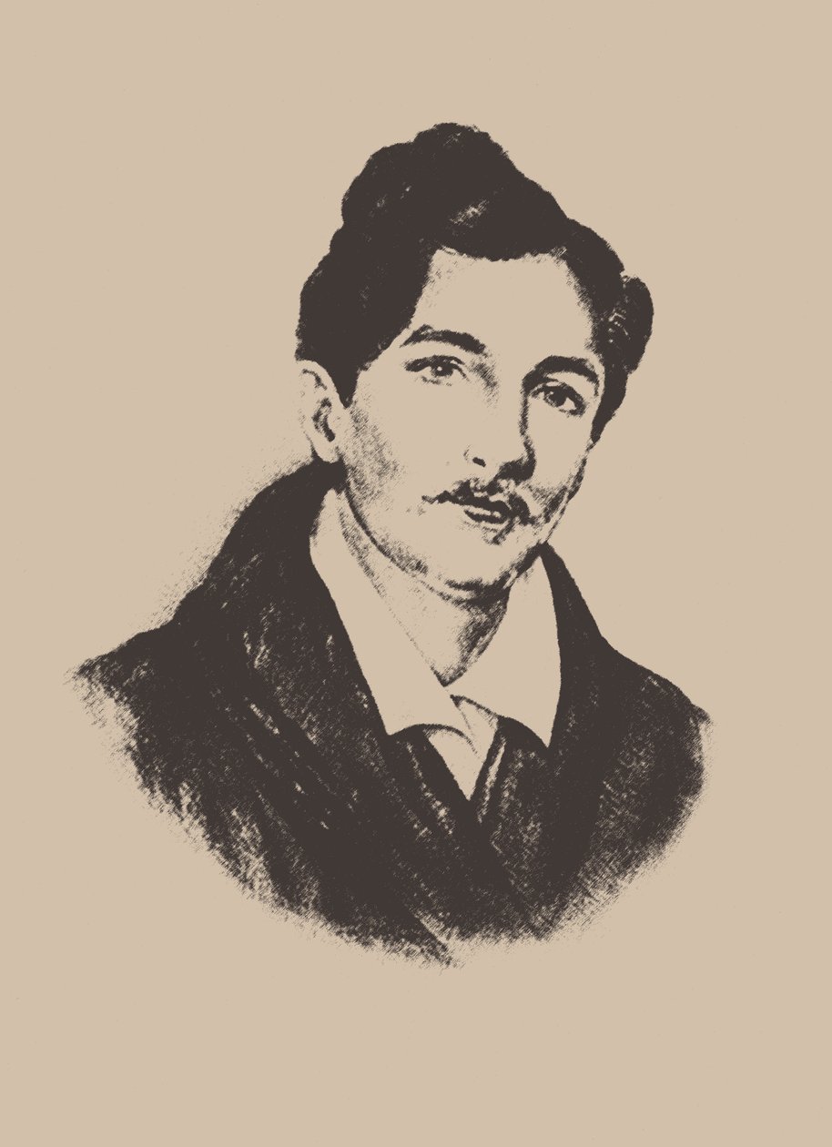 Besteci ve gitarist Nikolai Ivanovich Alexandrov 1818-1884