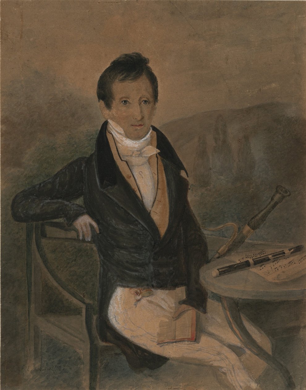 Flüt sanatçısı Jean-Louis Tulou
