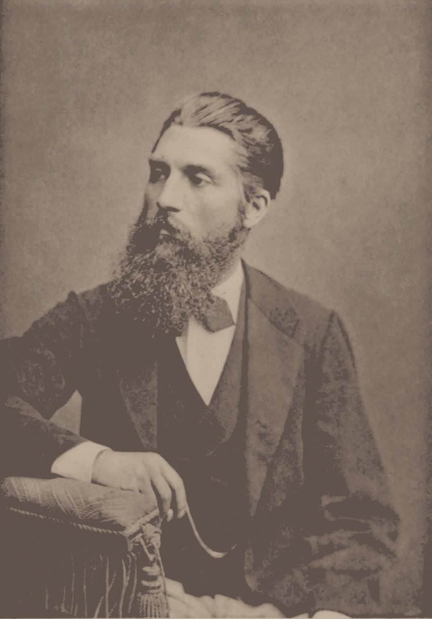 Piyanist ve besteci Adolf Jensen'in 1837-1879 portresi. by Unbekannt