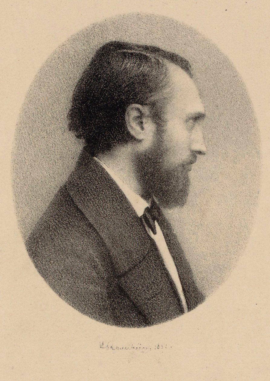 Piyanist ve besteci Louis Lacombe 1818-1884'ün portresi. by Unbekannt