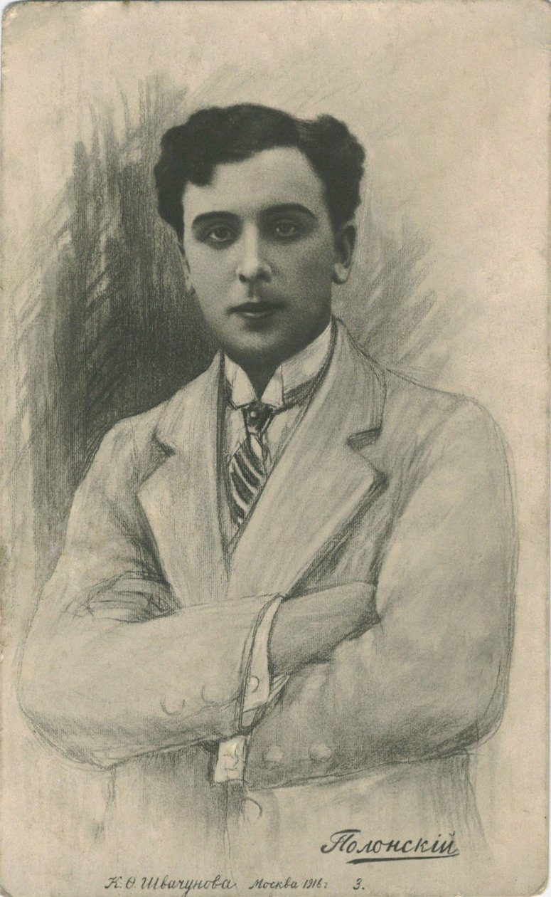 Sessiz film oyuncusu Vitold Alfonsovich Polonsky
