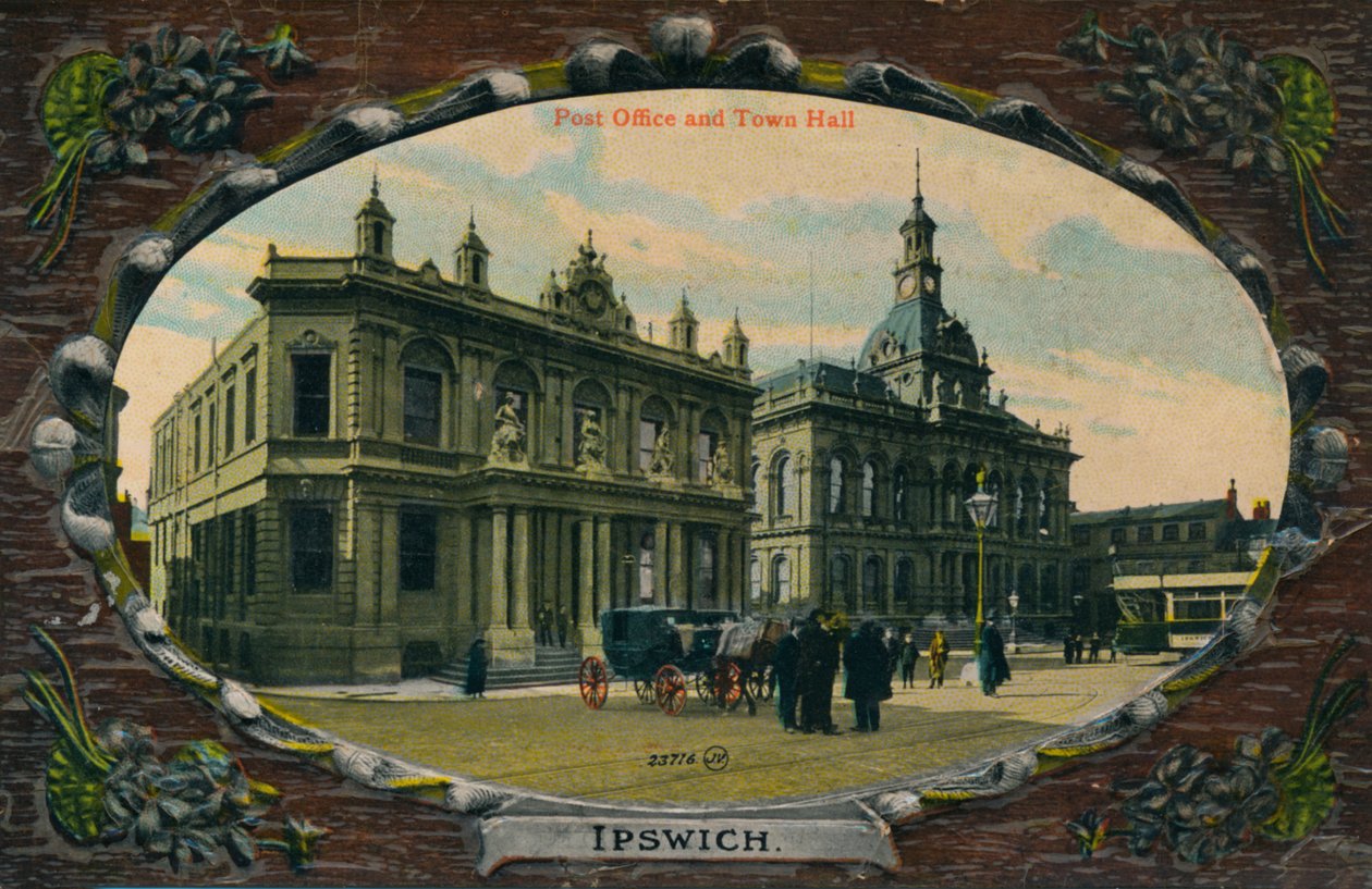 Postane ve Belediye Binası, Ipswich, Suffolk, c1905 by Unbekannt