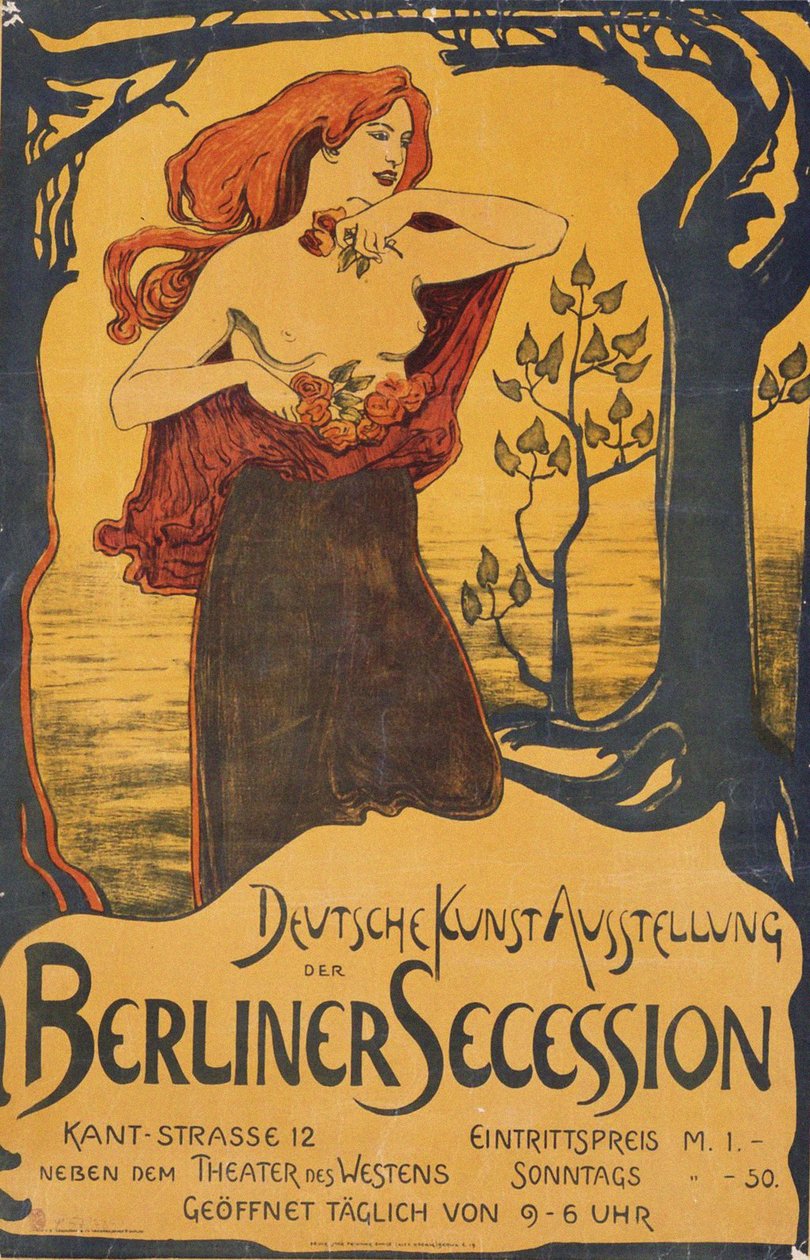 Berlin Ayrılık Sergisi Posteri, c. 1900 by Unbekannt