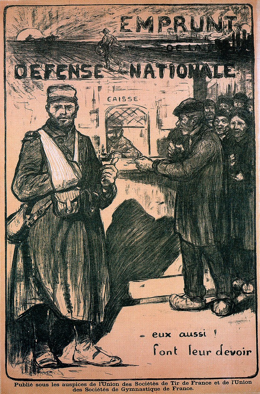 Savaş çabalarına haraç ödeyen poster, Fransız, I. Dünya Savaşı, 1914-1918 by Unbekannt