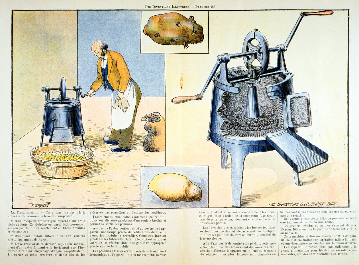 Patates soyucu, 1899 by Unbekannt
