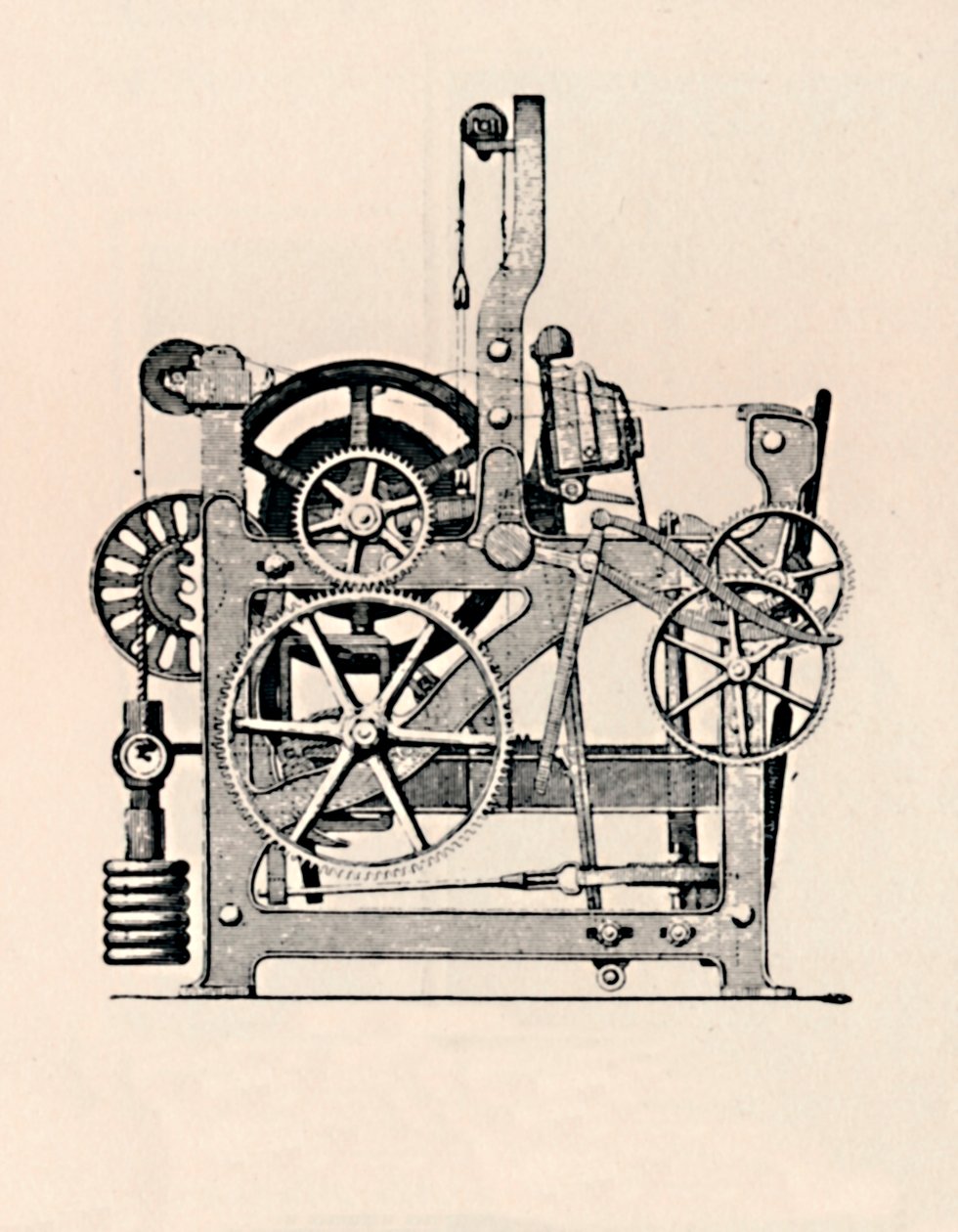 Power Loom Yan Görünüm, 1836, 1904 by Unbekannt