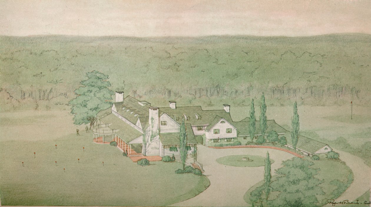 Oakland Golf Kulübü için ön çalışma, Bayside, New York, 1925 by Unbekannt