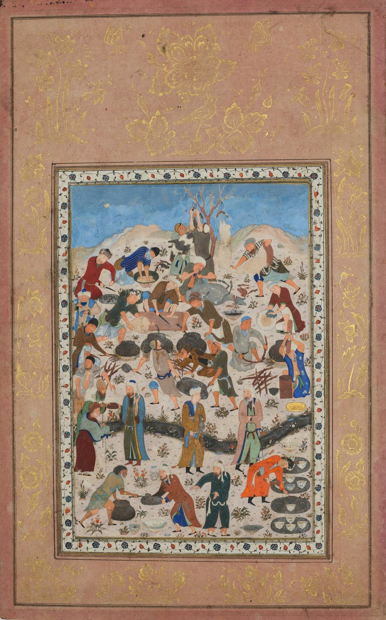 Bir Ziyafet Hazırlığı, 15. yüzyıl sonlarında Jami Divanı