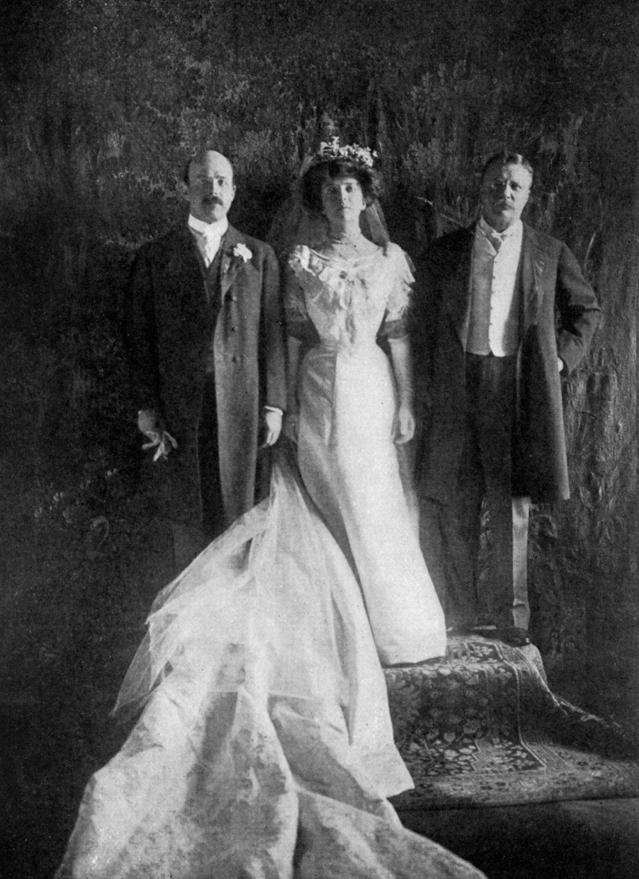Başkan Roosevelt ve Bay ve Bayan Longworth, 1906, 1908 by Unbekannt