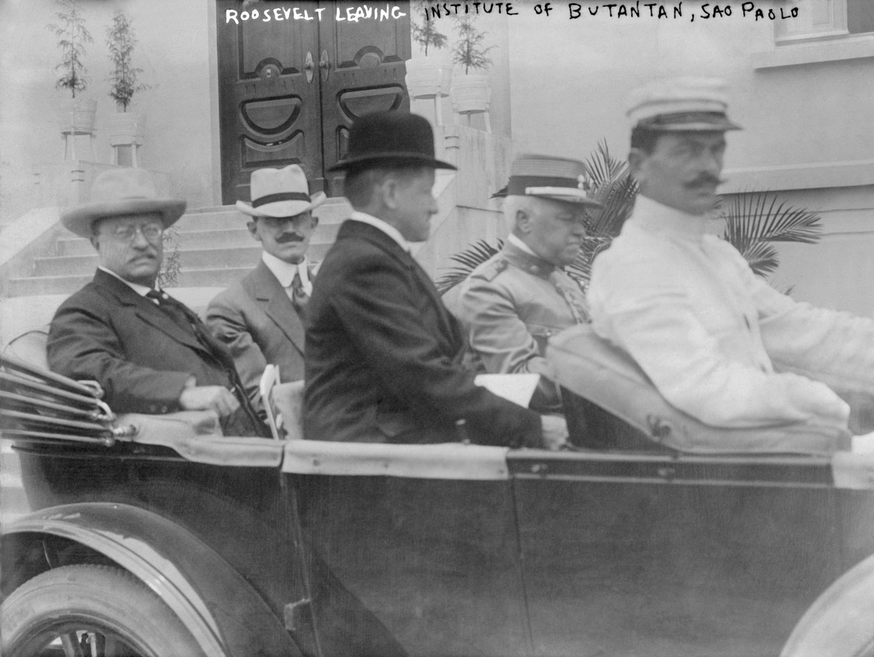 Başkan Roosevelt, Dışişleri Bakanı Altino Arantes ile Sao Paulo