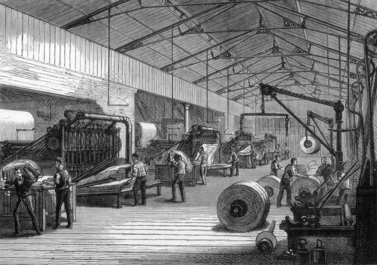 Basın odası, Daily Telegraph ofisleri, Fleet Street, Londra, 1882 by Unbekannt
