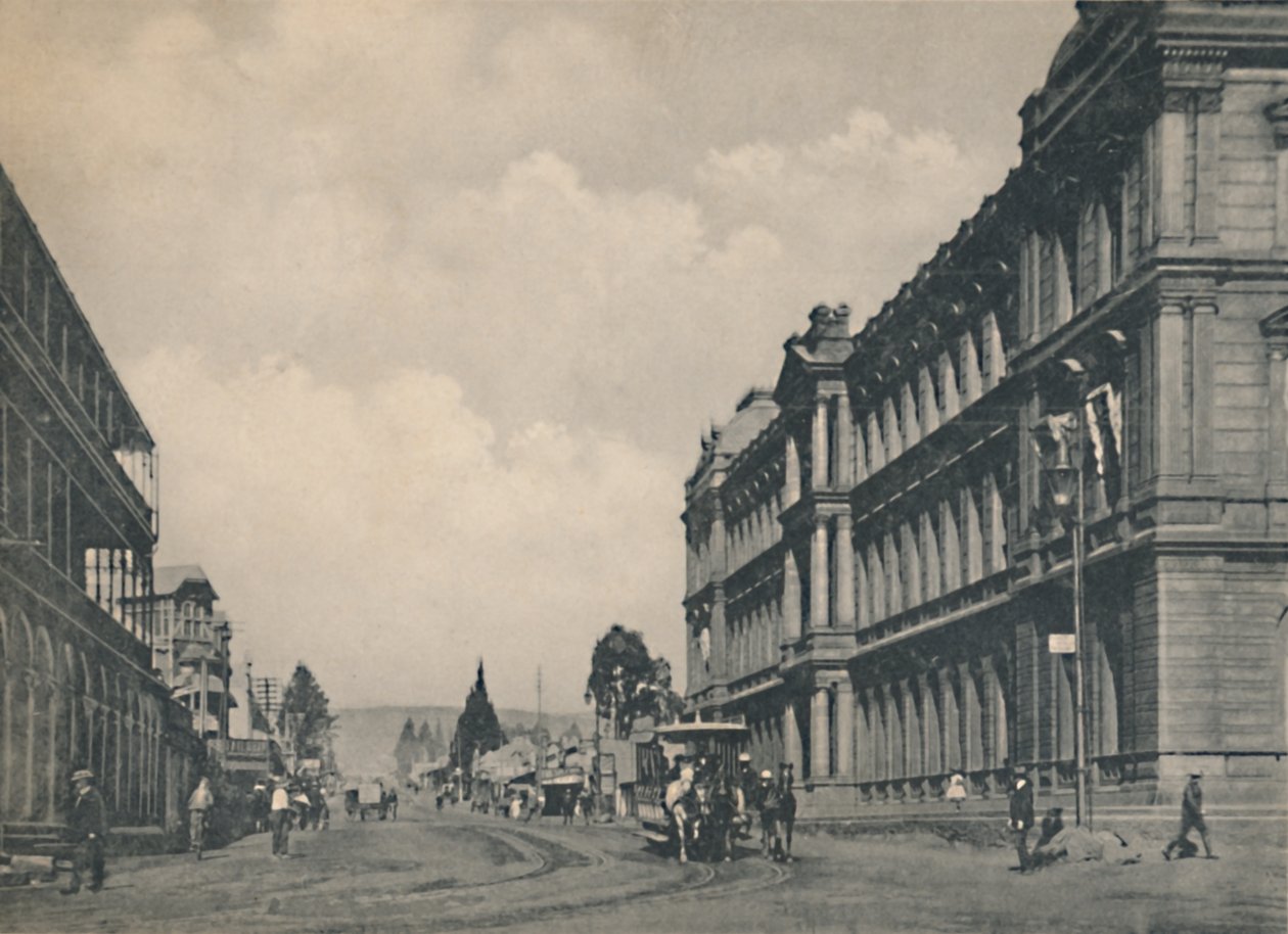 Pretoria - Güneye bakan Market Caddesi, c1912. by Unbekannt