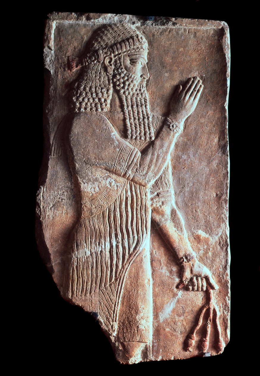 Nar ağacı dalı olan rahip, MÖ 722-705 by Unbekannt