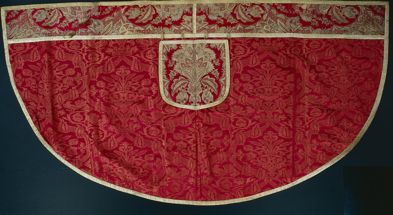 Rahipler Red Cope, Orphrey ve Hood, 1500