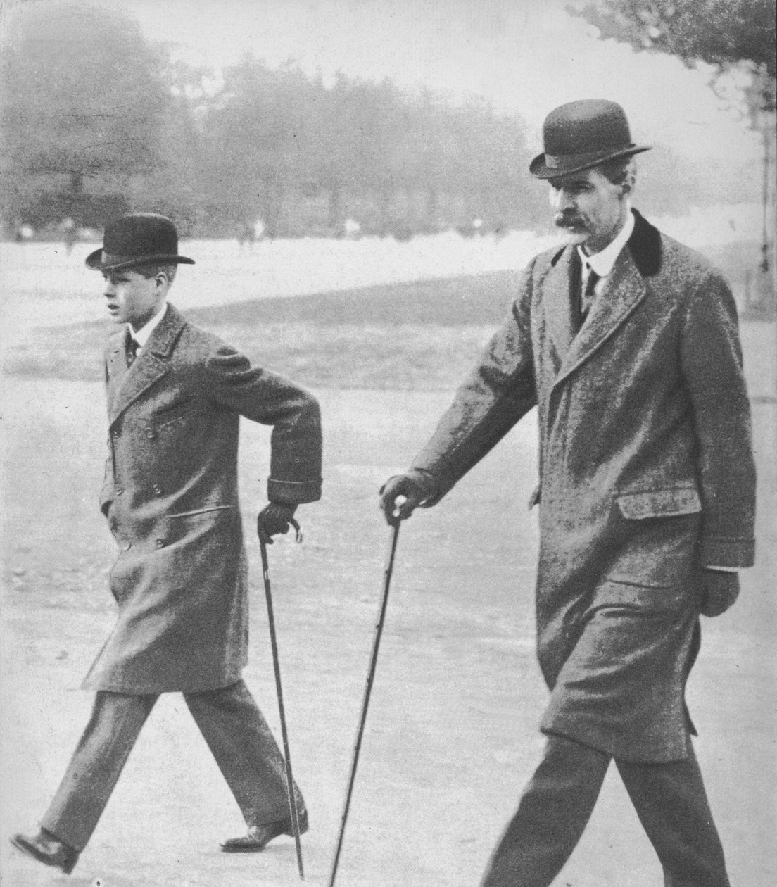 Prens Edward, öğretmeni HP Hansell ile Auteuil, Fransa
