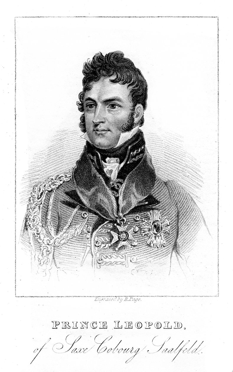 Saxe-Coburg-Saalfeld Prensi Leopold, 1823 by Unbekannt