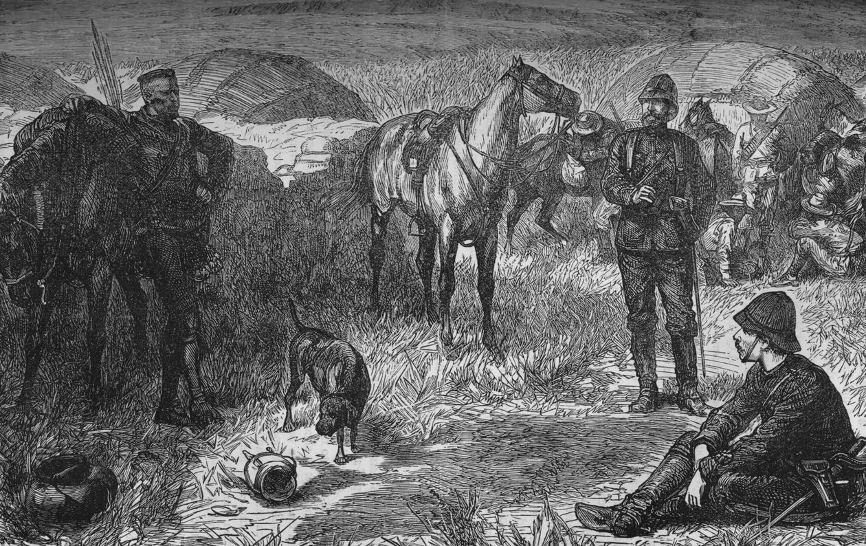 Prens Louis Napoleon ve Zulu Sürprizinden Önce Parti, c1880 by Unbekannt