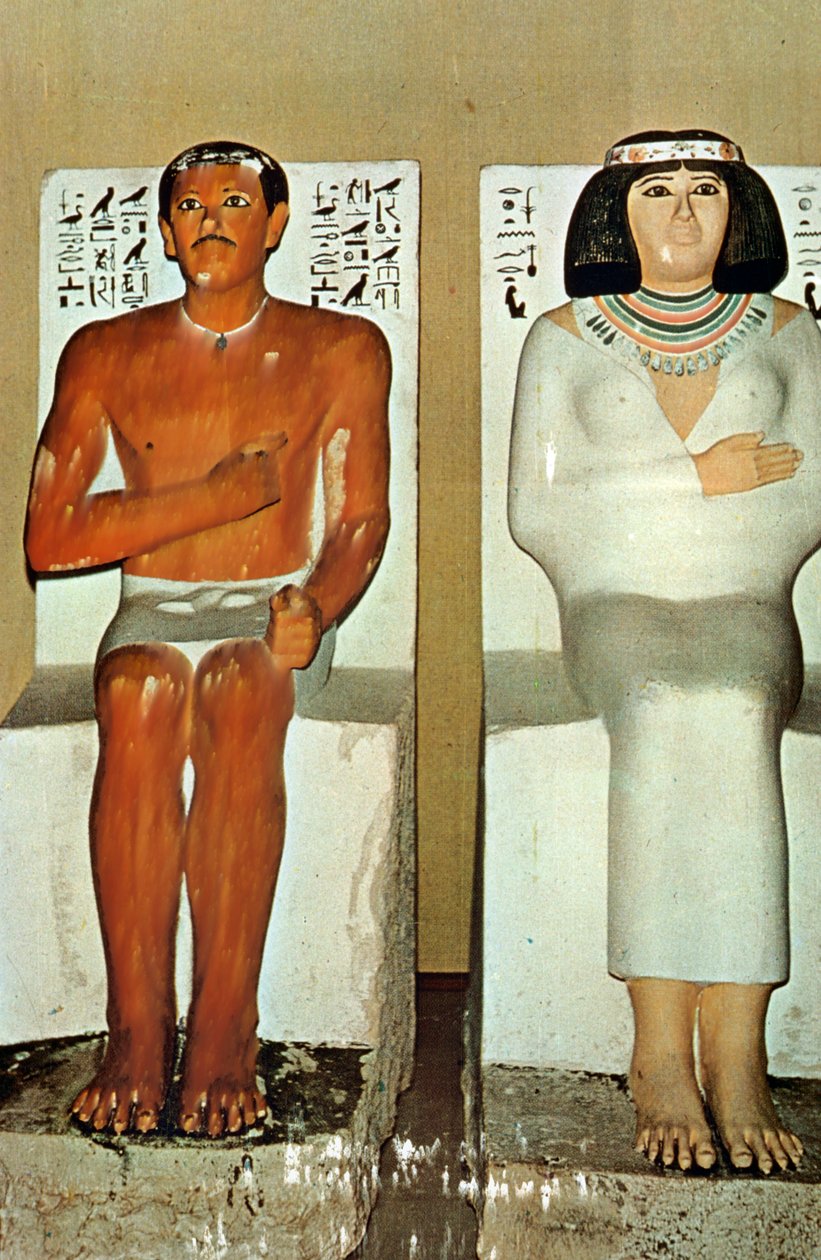 Prens Rahotep ve Karısı Nofret, Mısır, 4. Hanedan by Unbekannt