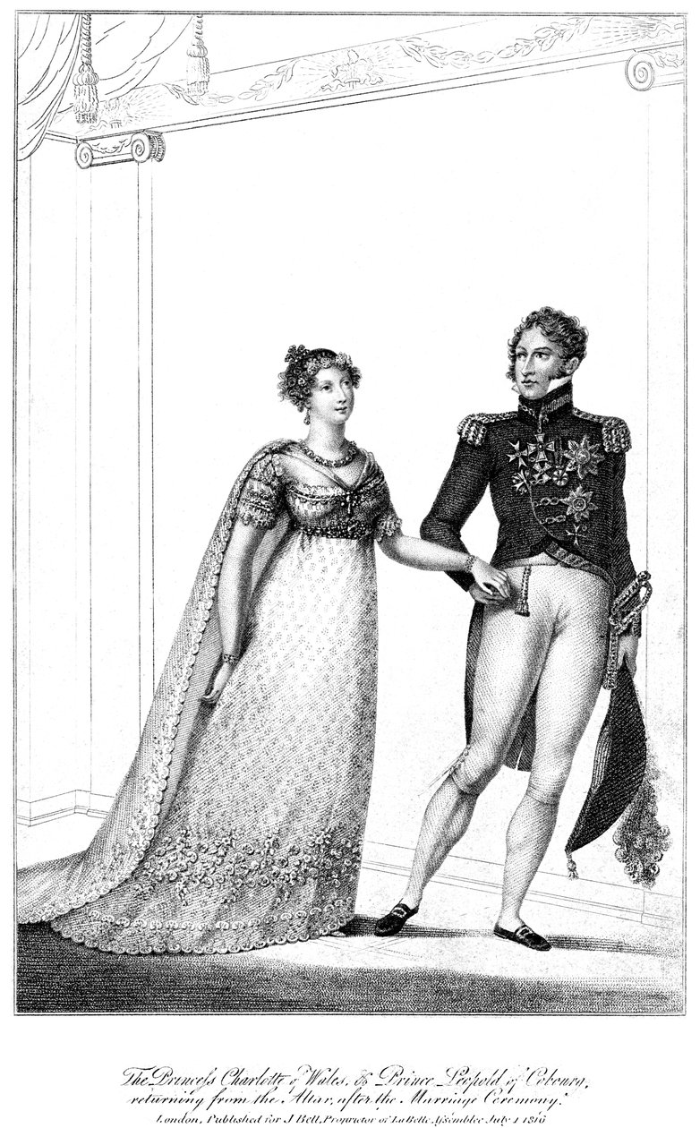 Prenses Charlotte ve Prens Leopold, 1816 by Unbekannt
