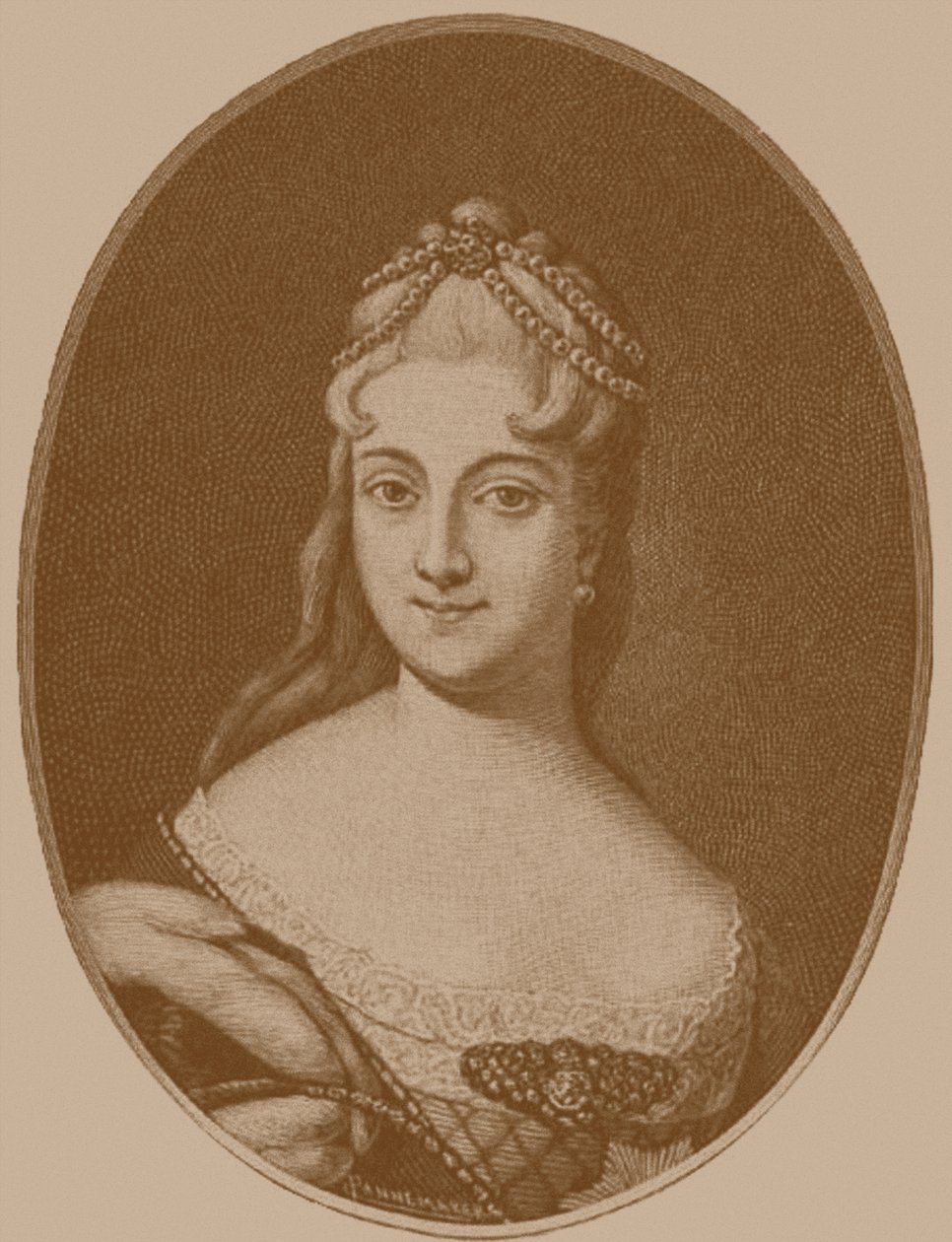Prenses Ekaterina Alekseyevna Dolgorukova 1712-1747 by Unbekannt