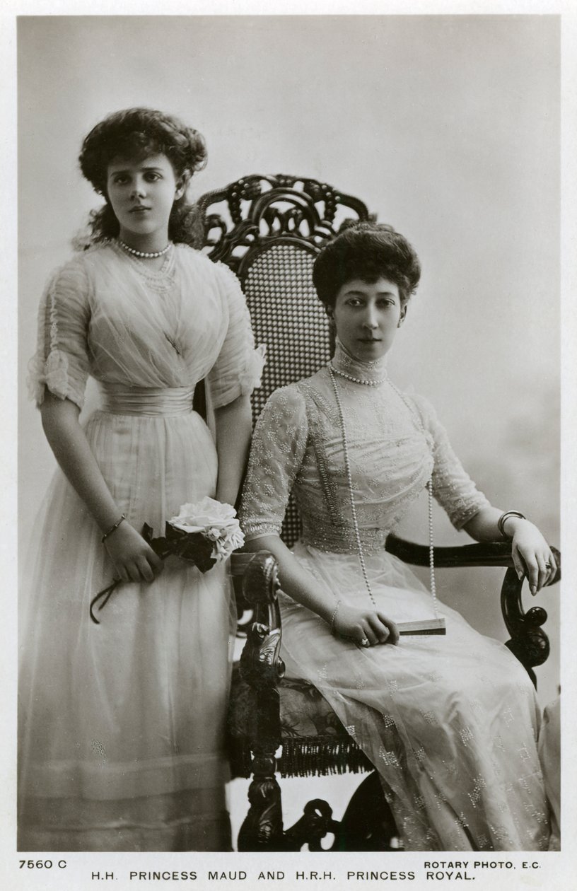 Prenses Maud ve Kraliyet Prensesi, c1907-c1910 by Unbekannt