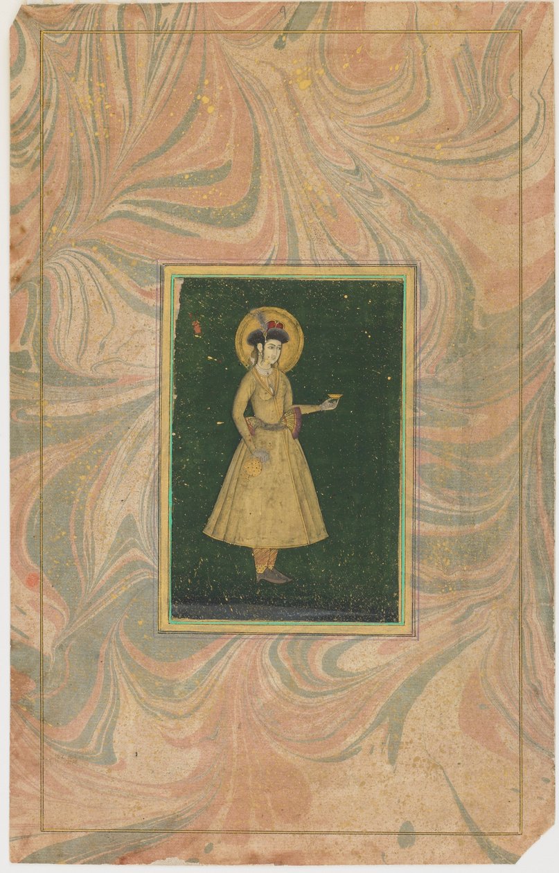 Şarap bardağı olan prenses, 17. yüzyıl. by Unbekannt