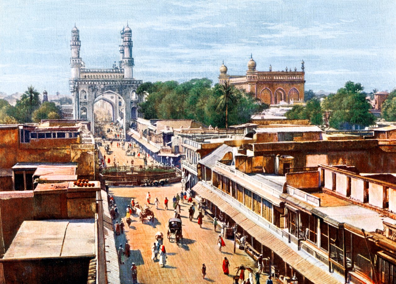 Ana Giriş Caddesi, Haydarabad, Hindistan, 20. yüzyılın başları by Unbekannt