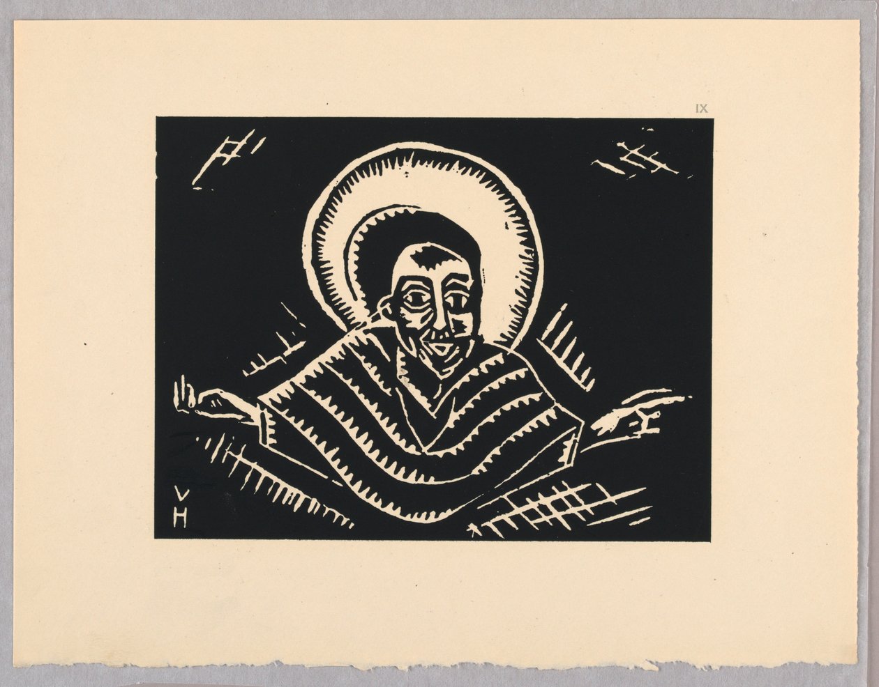 Print, Christos on the Last Jugment, Christ, Plate IX, Etiyopya veya Christos, Madonna ve Saints, eski Etiyopya Codex Portföyünün aydınlatmalarında gördüğüm gibi by Unbekannt