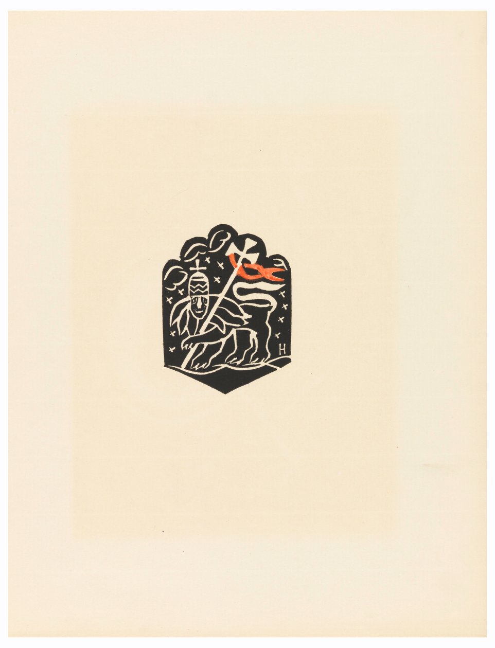 Print, Vignette, Plate X, Etiyopya veya Christos, Madonna ve Saints, eski Etiyopya Kodeksi Portföyünün aydınlatmalarında gördüğüm gibi, 1920 by Unbekannt