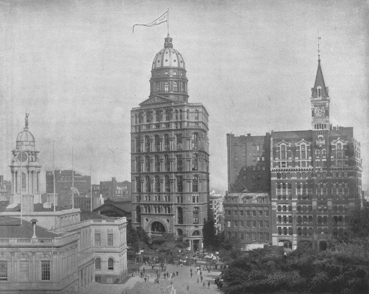 Matbaa Meydanı, New York, ABD, c1900. by Unbekannt