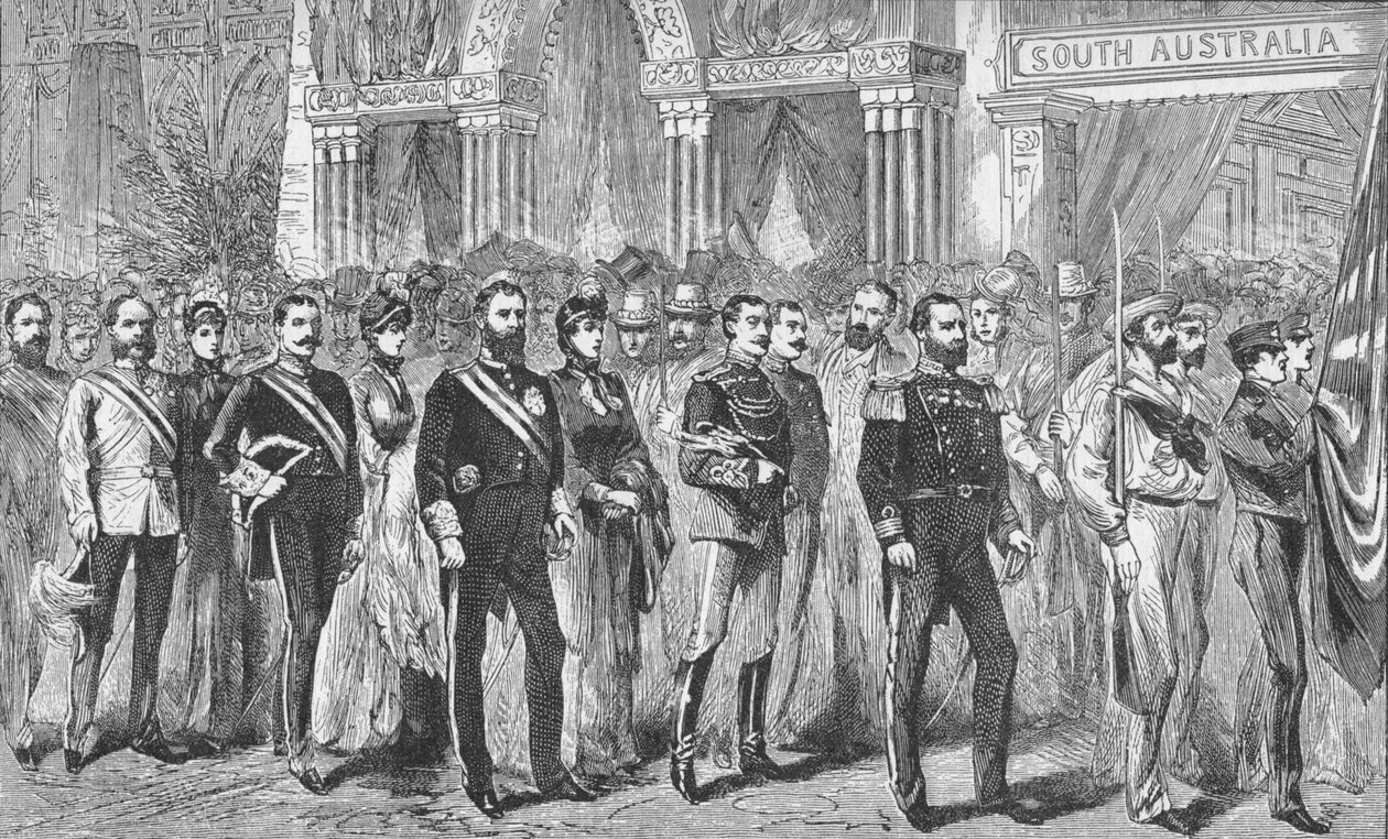 1888 1908 Melbourne Sergisinde Avustralya Valileri Alayı by Unbekannt
