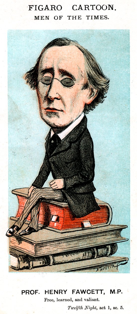 Prof Henry Fawcett, MP, 19. yüzyıl by Unbekannt