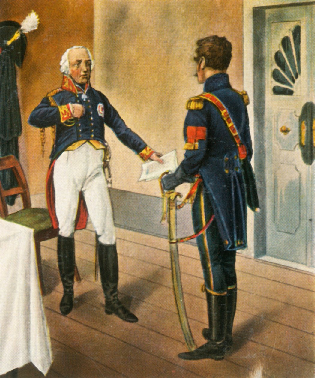 Prusyalı General Courbière, Graudenz Komutanı ve Fransız elçisi Savary, 1807, 1936. by Unbekannt