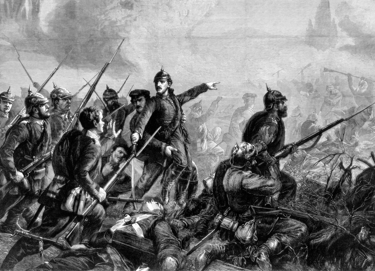 Sorumlu Prusya piyadesi, Fransa-Prusya Savaşı, 1870 by Unbekannt
