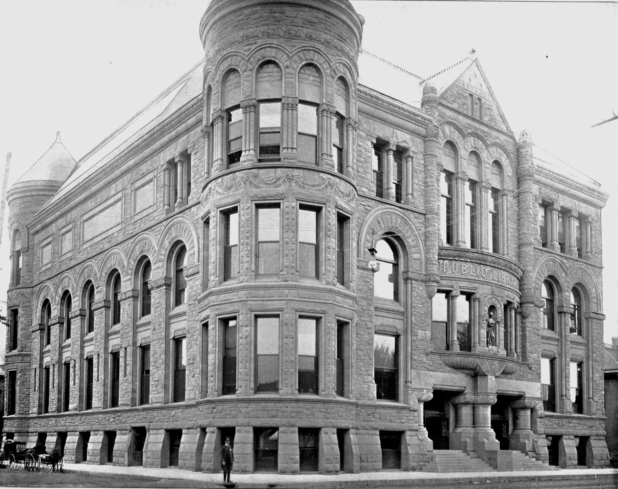 Halk Kütüphanesi Binası, Minneapolis, Minnesota, ABD, c1900. by Unbekannt
