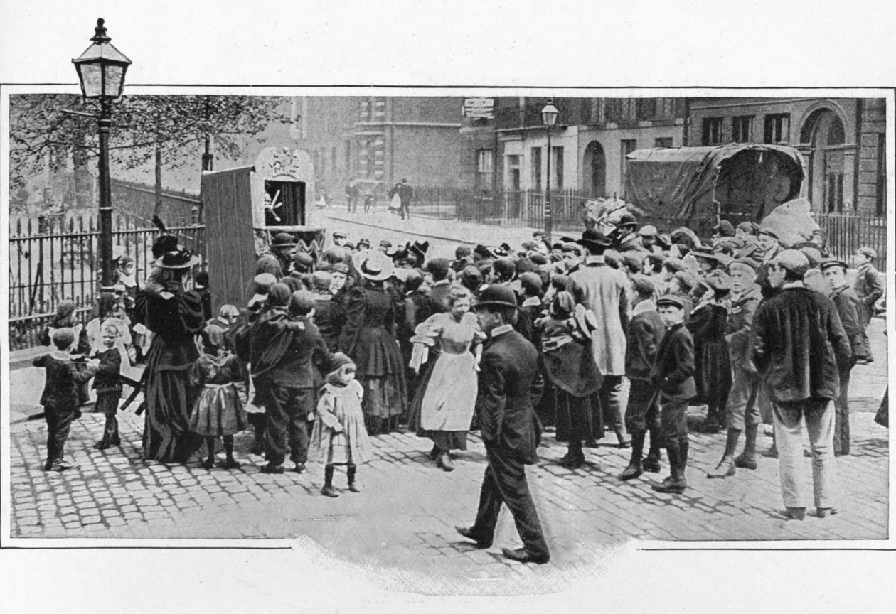 Punch ve Judy gösterisi, Londra, c1903 1903 by Unbekannt