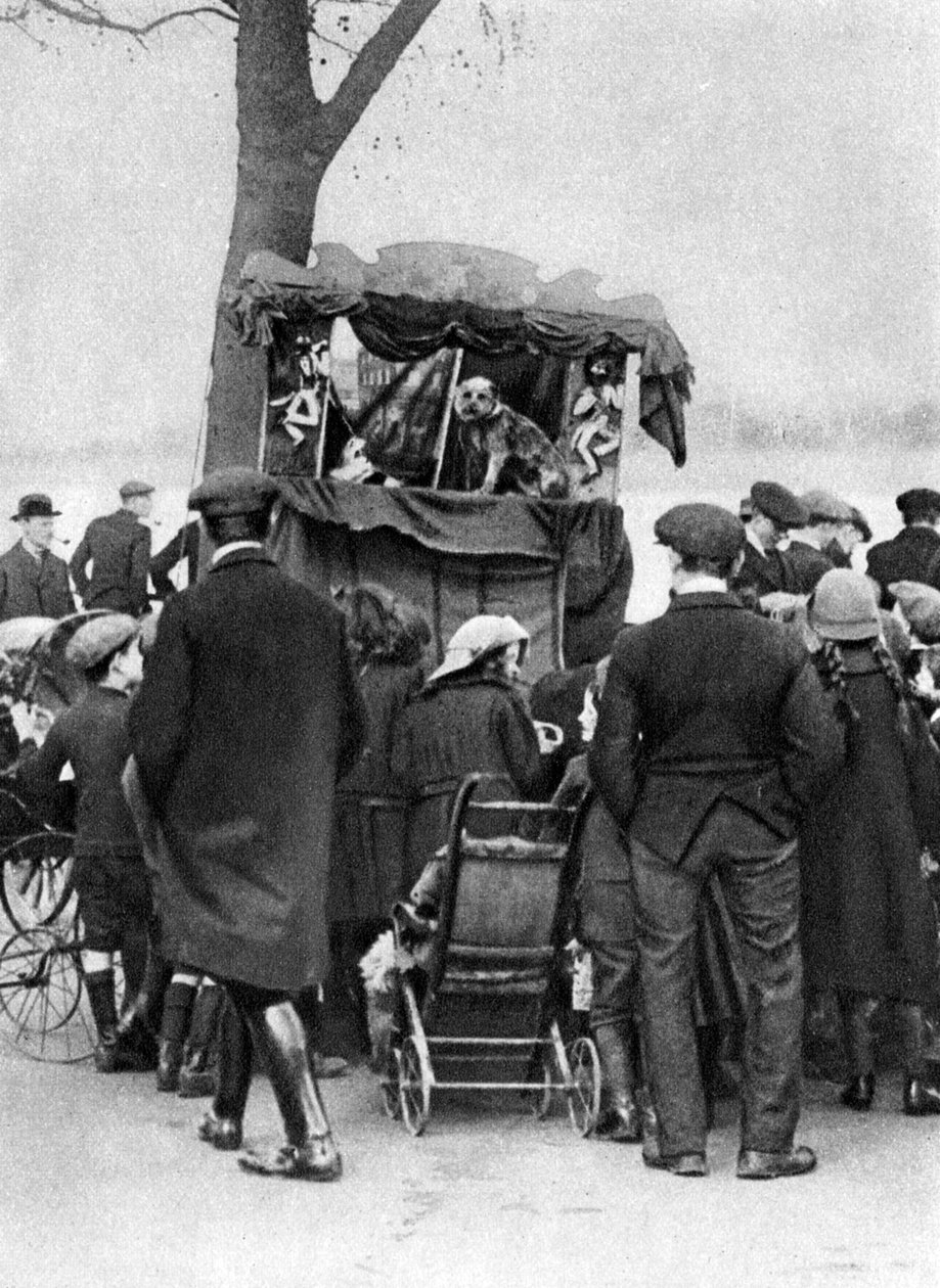 Punch ve Judy gösterisi Putney, Londra, 1926-1927 by Unbekannt