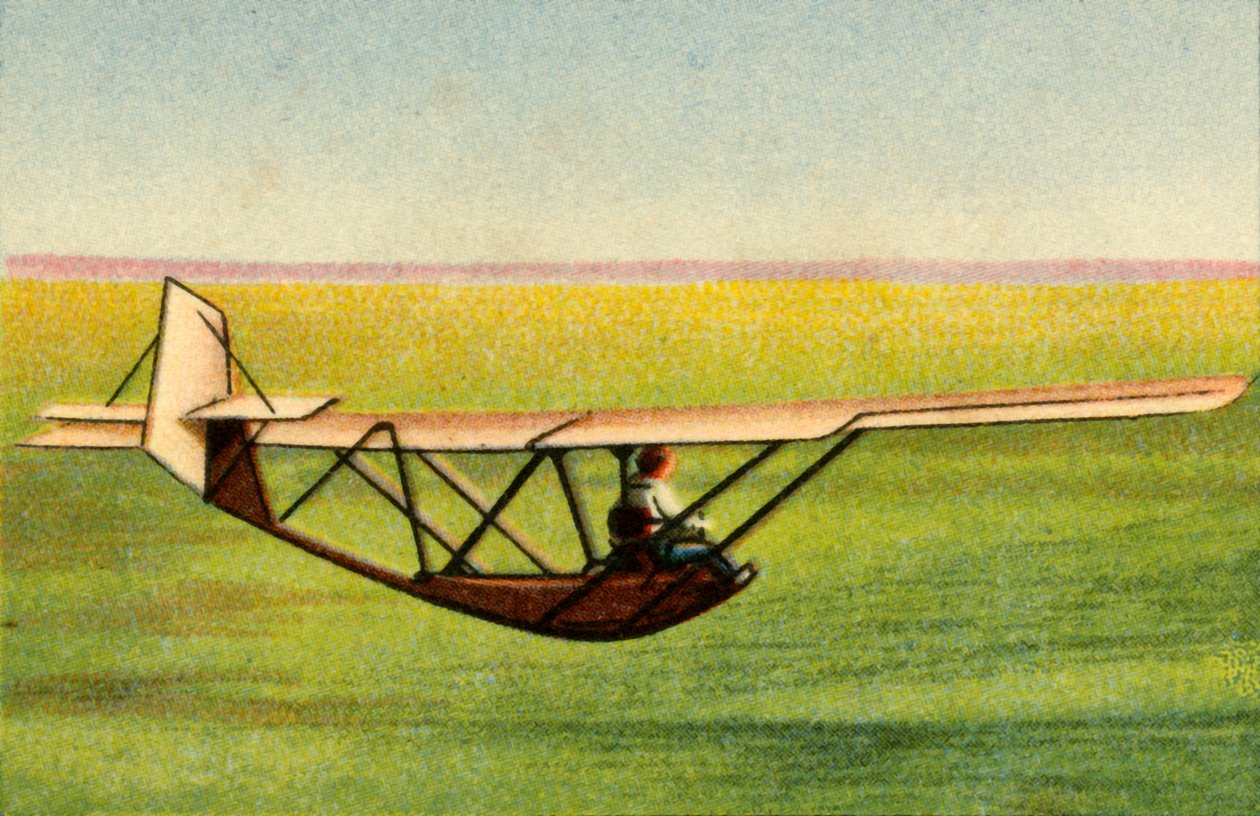 Rhön-Rossitten Society planör okulunda Zögling eğitim planördeki öğrenci, Almanya, 1932. by Unbekannt